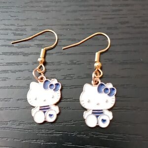 NEW Hello Kitty Enamel Drop Earrings